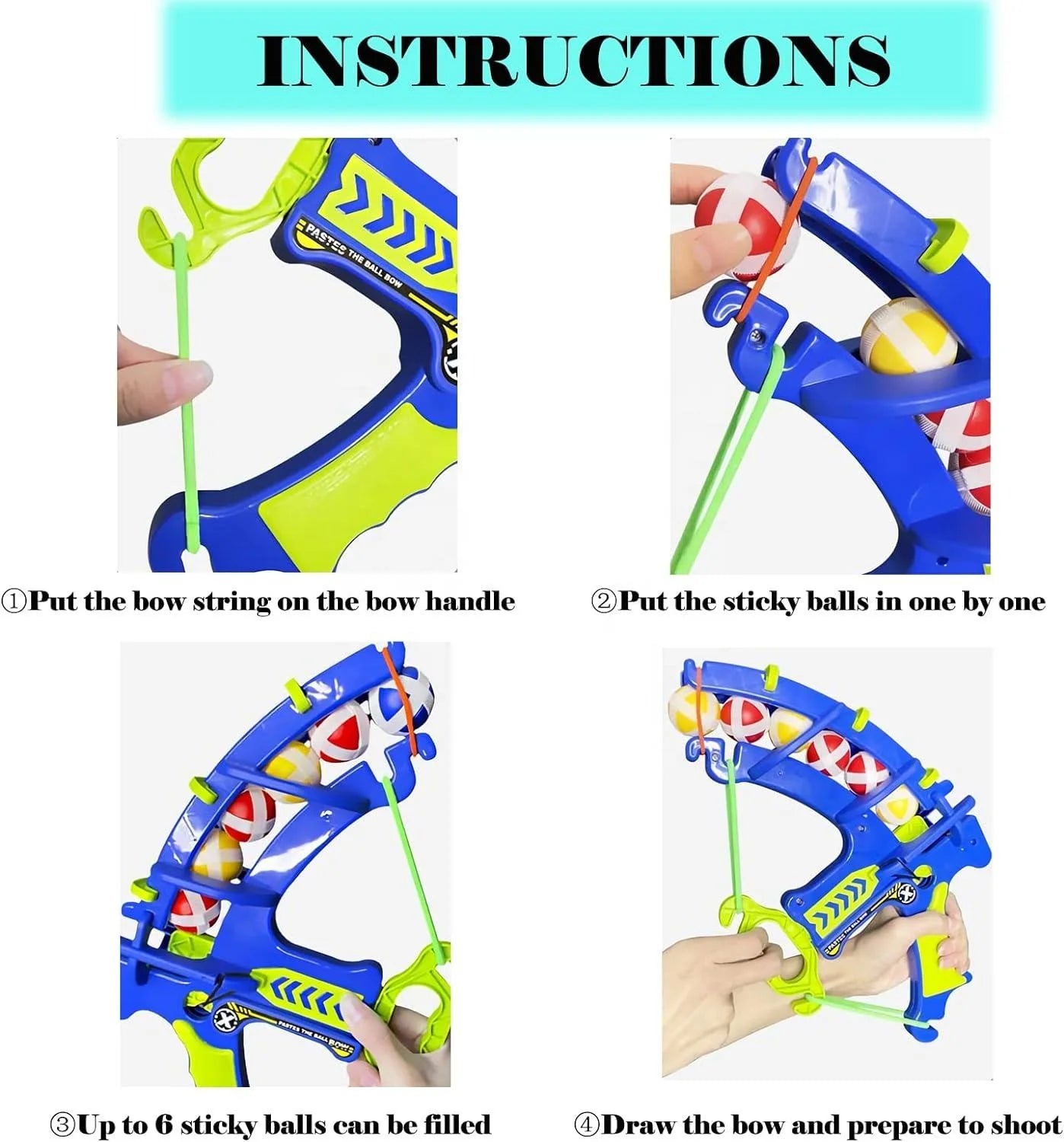 Bow and Arrow for Kids 4-6 Kids Youth Sticky Balls Bow and Arrow Toy Archery Toy Set outside Outdoor Toys Family Games Sports Toys Gifts Ideas for Kids Age 8 9 10 11 12 13 14 Year Old Boys