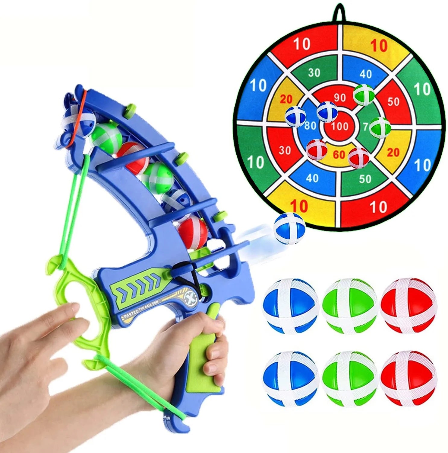 Bow and Arrow for Kids 4-6 Kids Youth Sticky Balls Bow and Arrow Toy Archery Toy Set outside Outdoor Toys Family Games Sports Toys Gifts Ideas for Kids Age 8 9 10 11 12 13 14 Year Old Boys