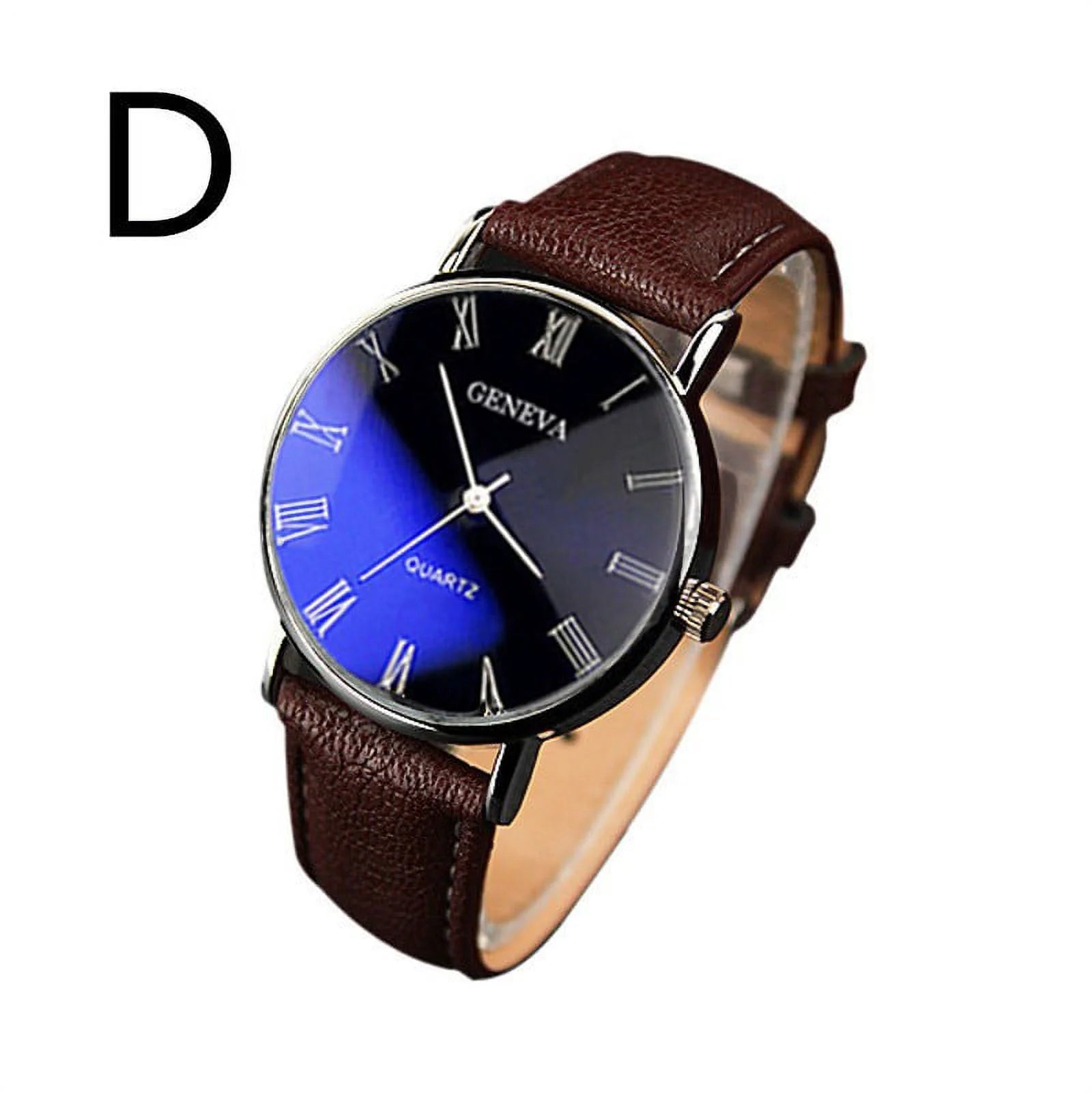 Men'S Watch Fashion Luxury Faux Leather Mens Quartz Analog Watch Watches Watches for Men on Sale Clearance