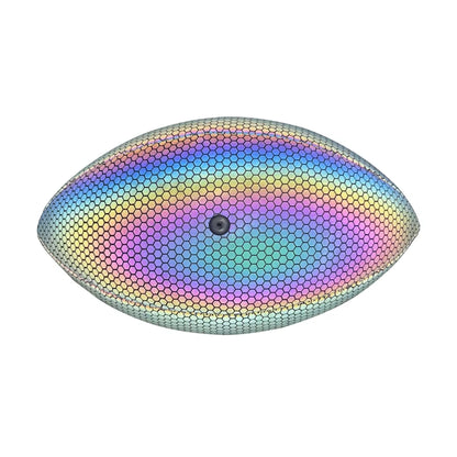 1Pc, Size 9 Holographic Luminous Light up Reflective American Football for Night Training, Glowing in the Dark American Football